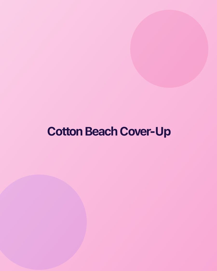 Cotton Beach Cover-Up — Coastal Threads product photo