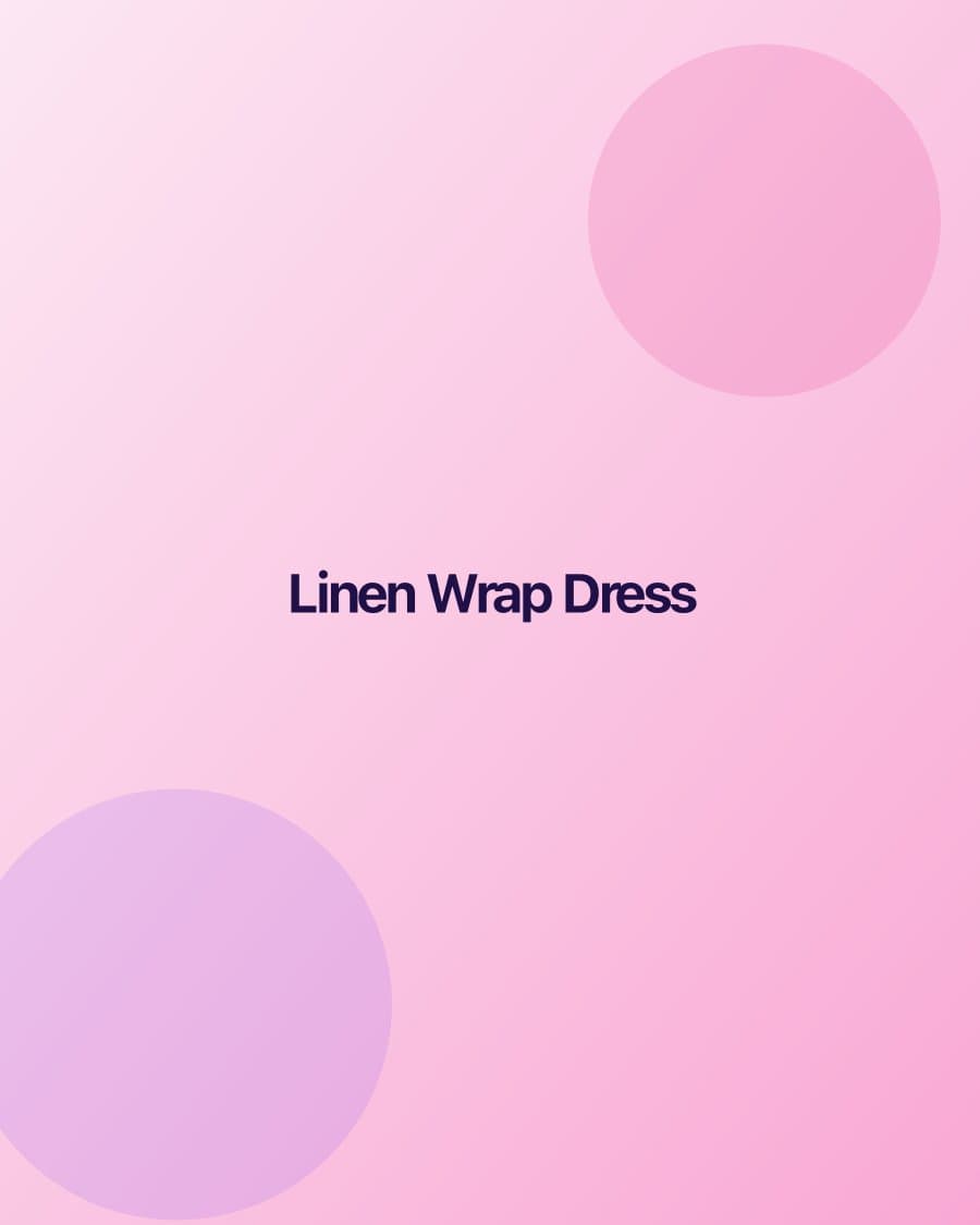 Linen Wrap Dress — Coastal Threads product photo