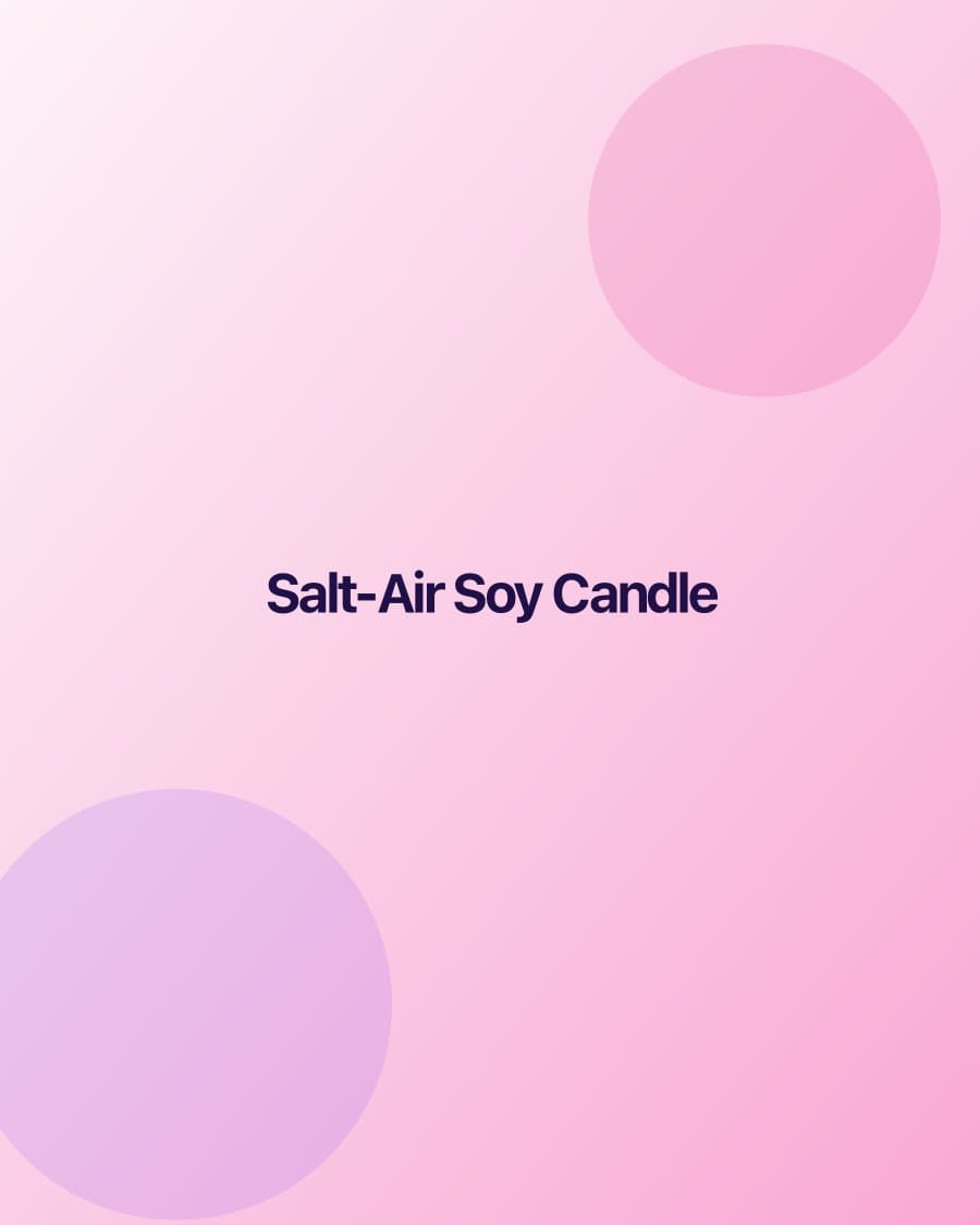 Salt-Air Soy Candle — Coastal Threads product photo