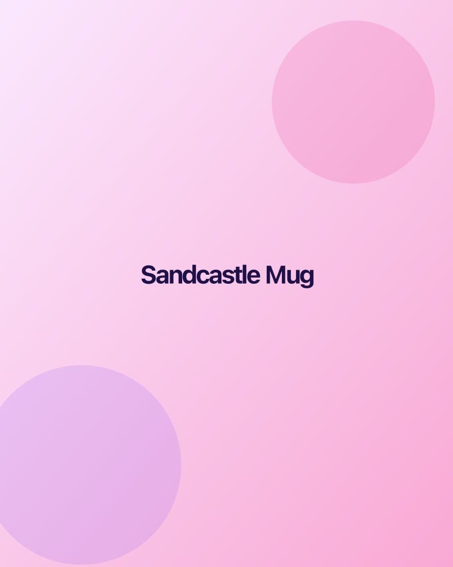 Sandcastle Mug — Coastal Threads product photo
