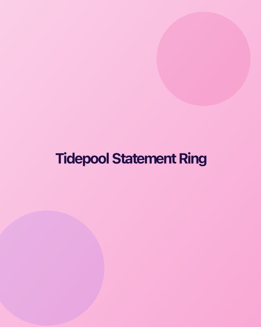 Tidepool Statement Ring — Coastal Threads product photo
