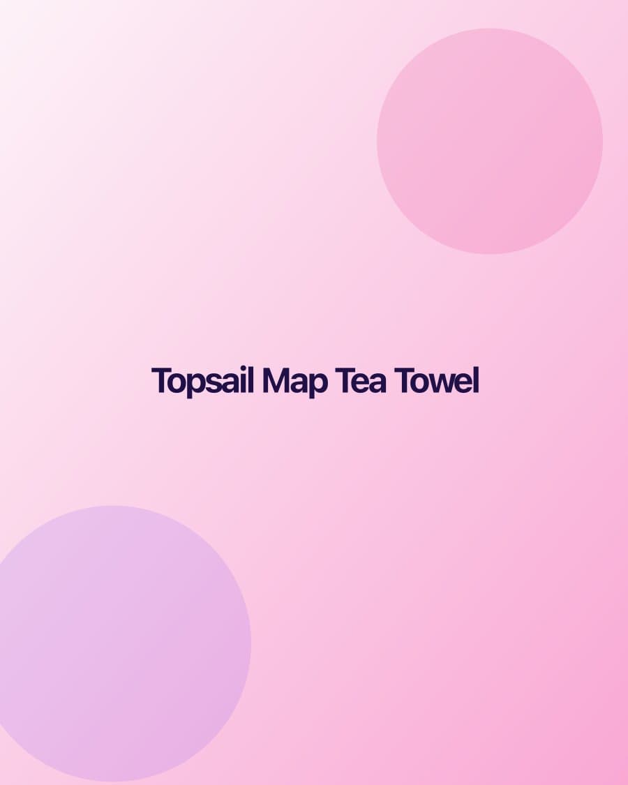 Topsail Map Tea Towel — Coastal Threads product photo