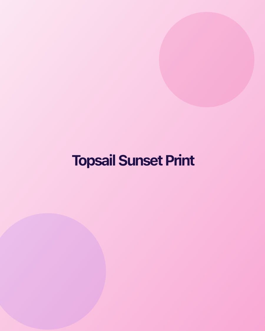 Topsail Sunset Print — Coastal Threads product photo